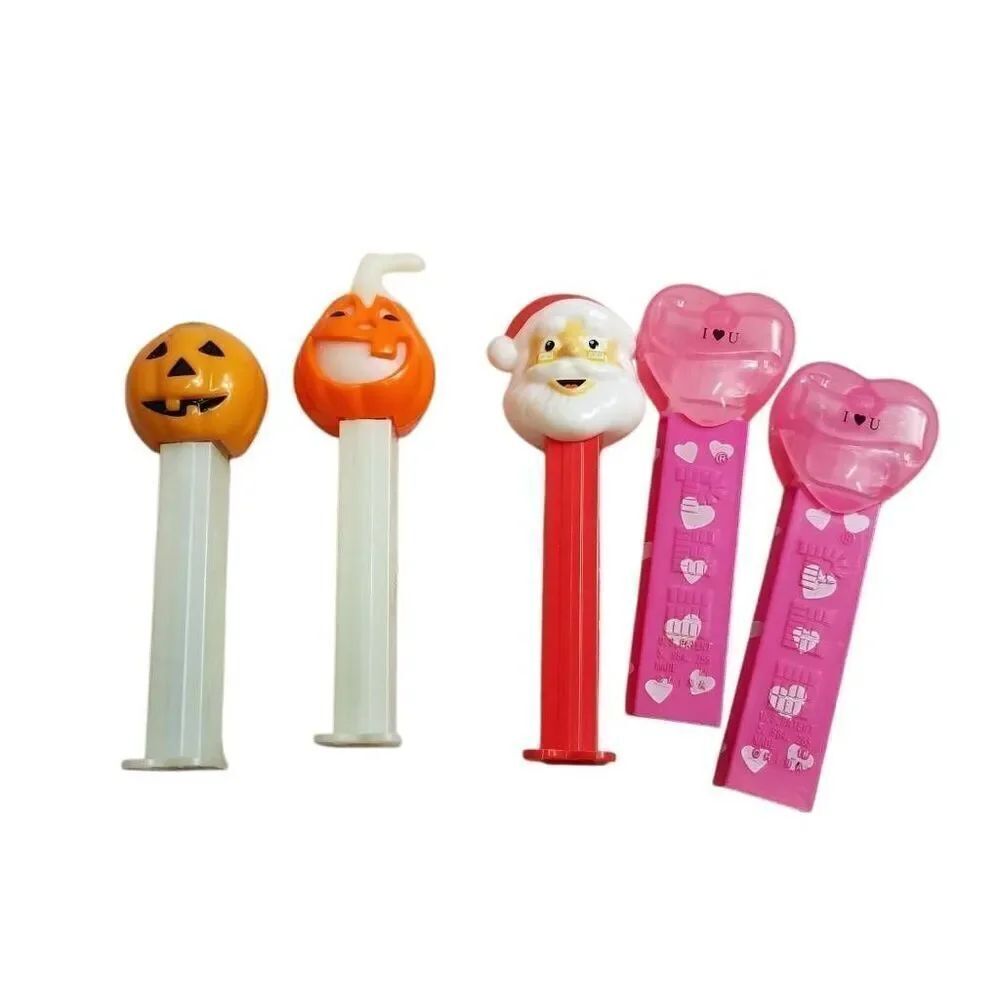Pez Dispensers - Santa, Valentine's